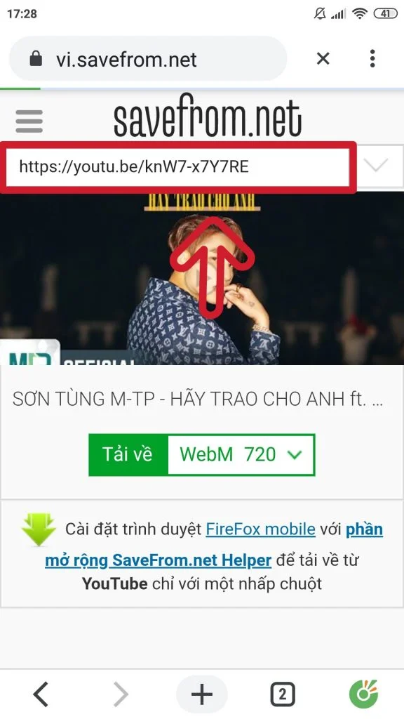 tai video youtube trên điện thoại