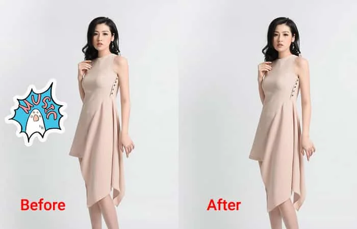 xóa chi tiết thừa trong photoshop bằng Eraser Tool