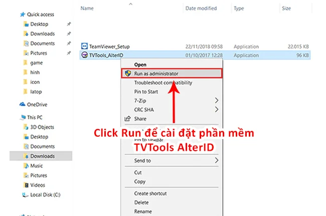cài đặt phần mềm tvtools alterid