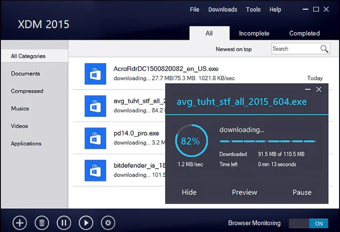 phần mềm xtreme download manager