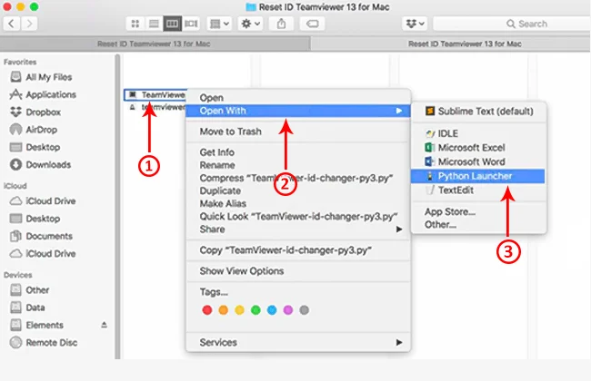 reset teamviewer trên macbook