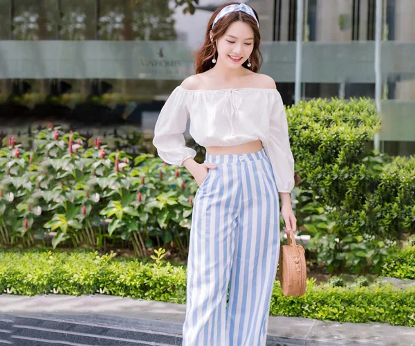 15 Cách phối đồ với quần ống rộng cho người béo