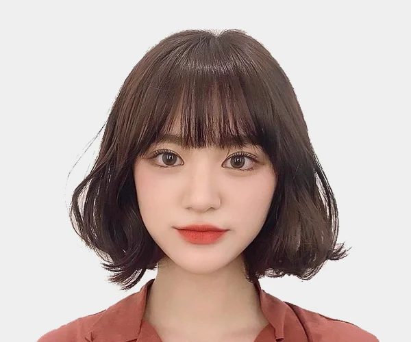 tóc bob uốn thưa dành cho học sinh