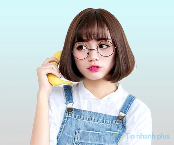 tóc ngắn uốn cúp năng động