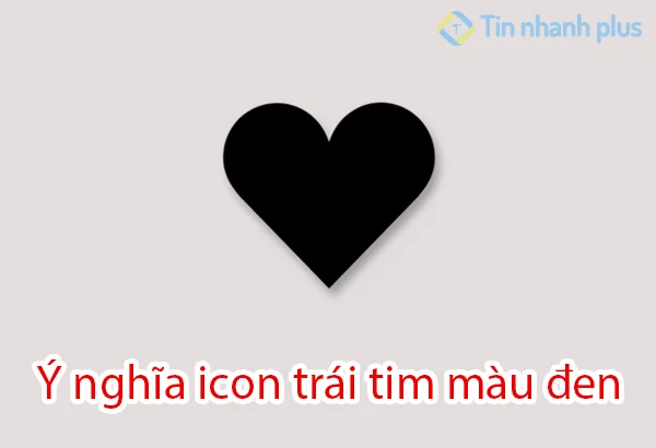 ý nghĩa icon trái tim màu đen