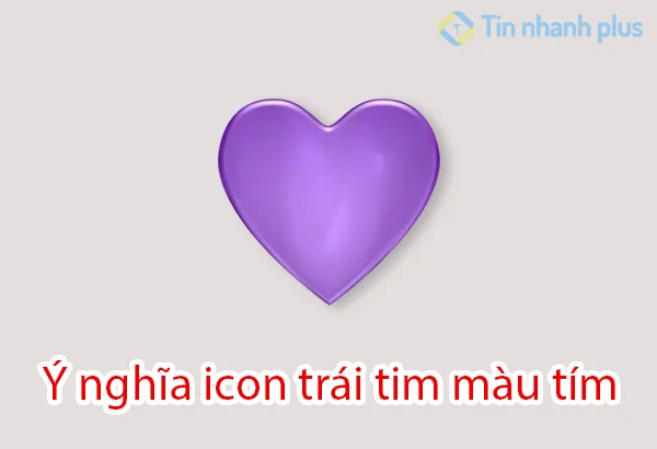 ý nghĩa icon trái tim màu tím