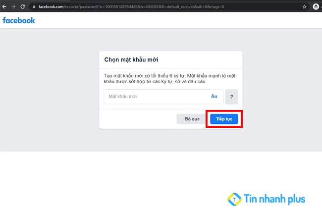 lấy lại mật khẩu facebook bằng số điện thoại