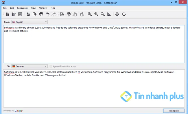 phần mềm Just Translate