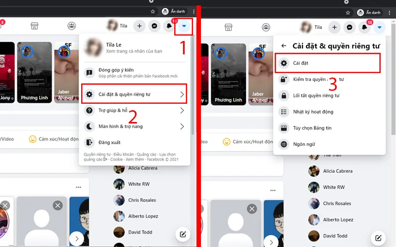 thay đổi tên facebook