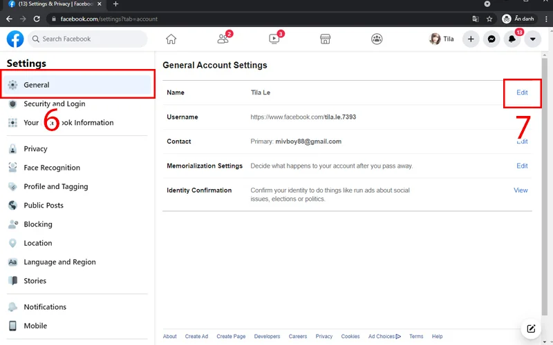 thay đổi tên facebook khi chưa đủ 60 ngày