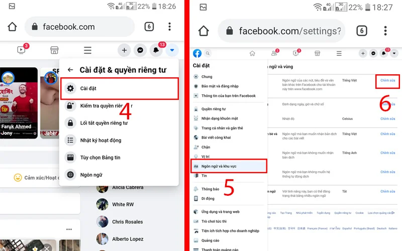thay đổi tên facebook khi chưa đủ 60 ngày trên mobi