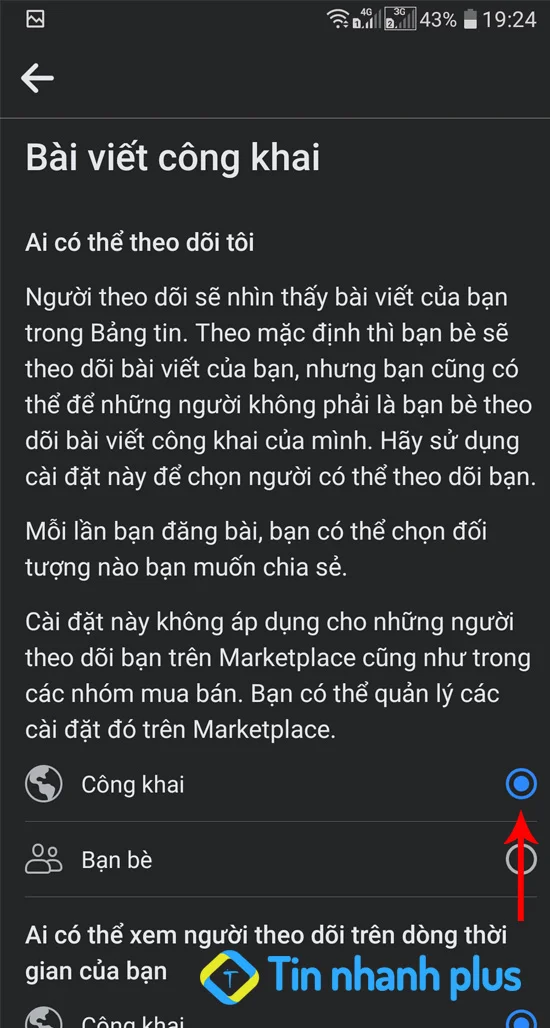hướng dẫn bật theo dõi facebook bằng điện thoại