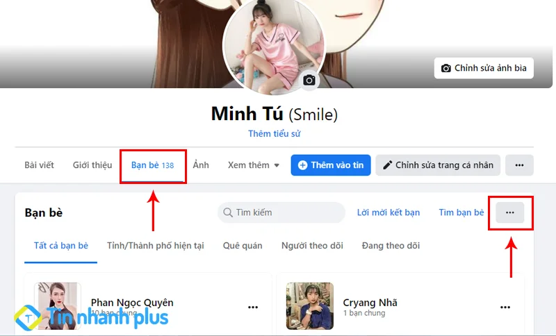 hướng dẫn ẩn danh sách bạn bè facebook trên máy tính