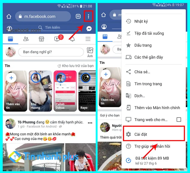 cách xem mật khẩu Facebook trên điện thoại android