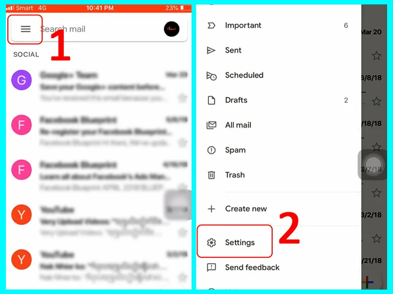 đổi mật khẩu gmail trên iphone, ipad