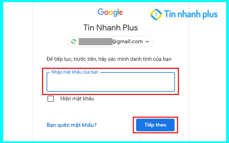 đổi mật khẩu gmail bằng máy tính