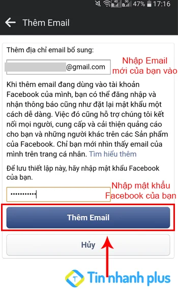 sửa lỗi facebook không gửi mã xác nhận về Facebook