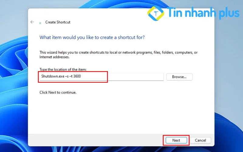 cách hẹn giờ tắt máy tính tự động bằng Shortcut