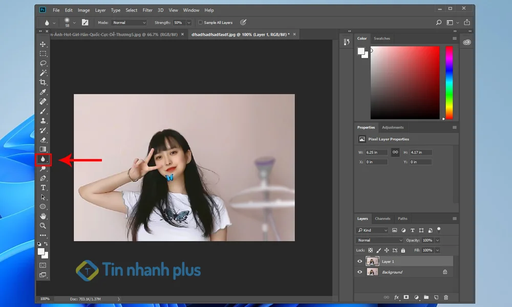 làm mở ảnh bằng photoshop