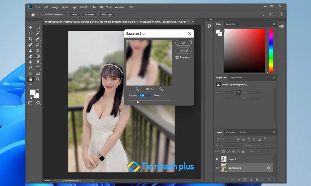 hướng dẫn làm mờ ảnh