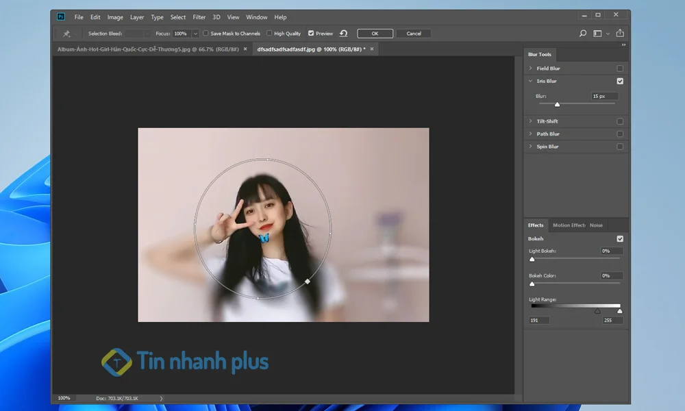 cách làm mờ ảnh bằng photoshop