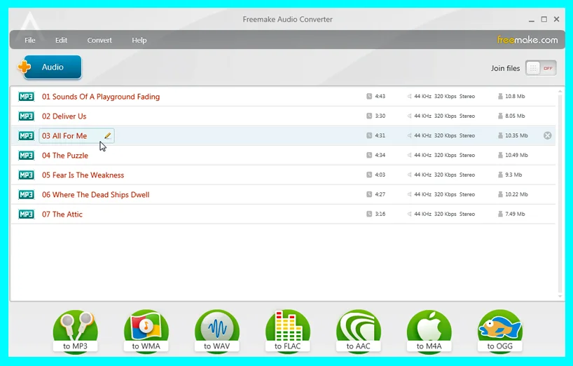 phần mềm Freemake Audio Converter