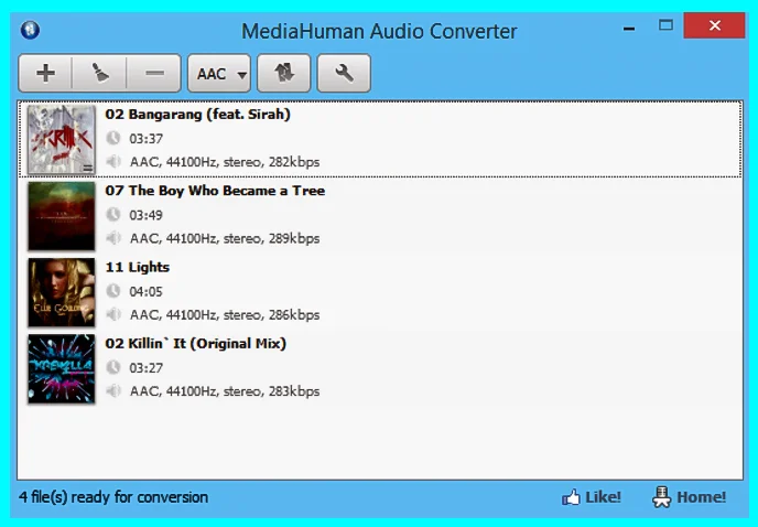 phần mềm MediaHuman Audio Converter