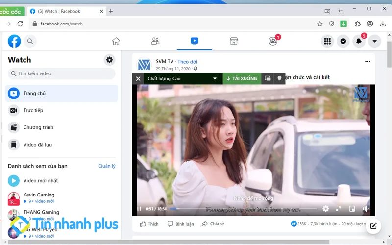 tải video facebook bằng cốc cốc