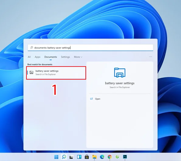 tắt phần mềm chạy ngầm trên windows bằng Battery saver settings