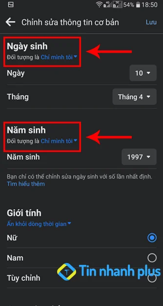 tắt thông báo sinh nhật facebook trên điện thoại android