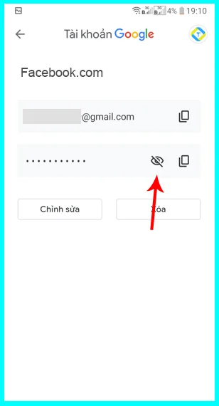 xem mật khẩu facebook trên smart lock