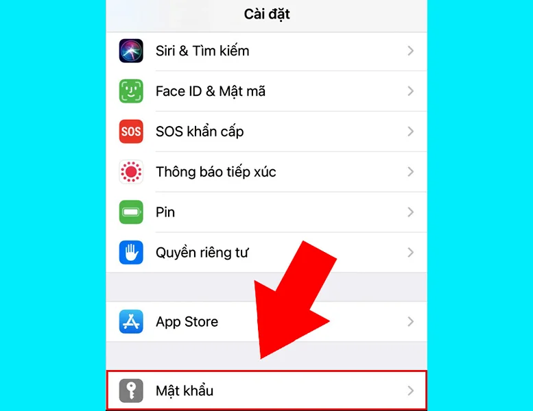 xem mật khẩu facebook bằng iphone