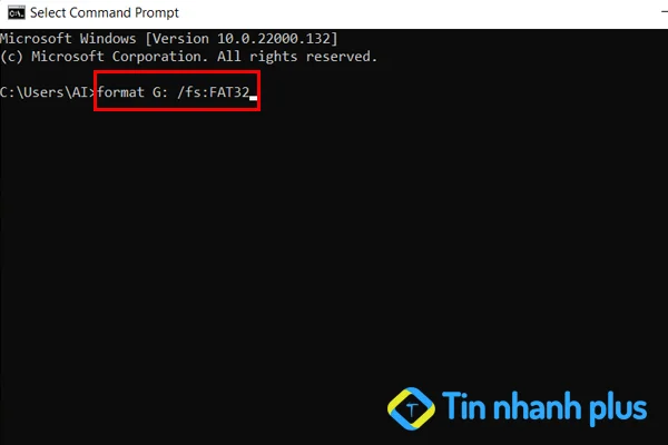 hướng dẫn format usb bằng Command Prompt