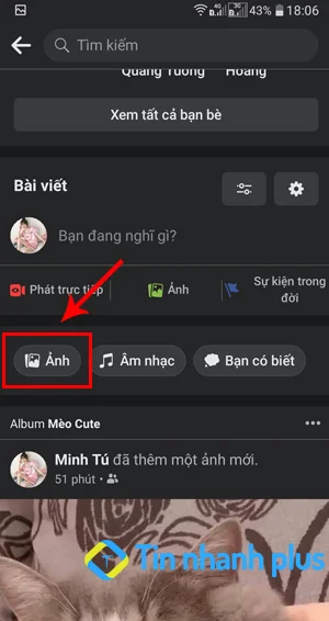hướng dẫn ẩn album ảnh facebook trên điện thoại