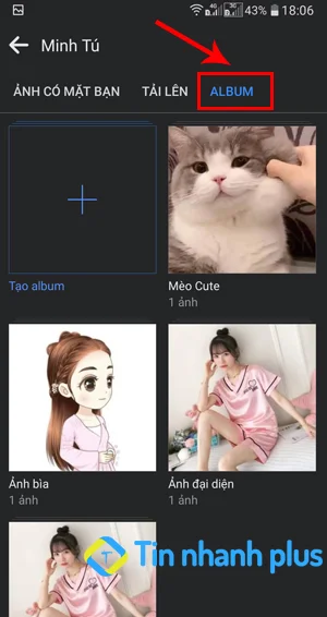 cách ẩn album ảnh facebook trên điện thoại