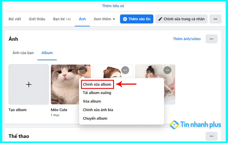 làm sao để ảnh album ảnh facebook trên máy tính