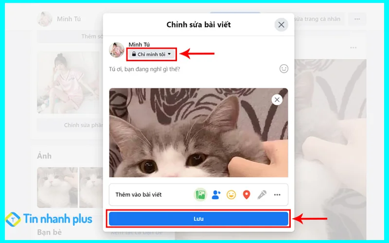 cách ẩn ảnh facebook đã tải lên
