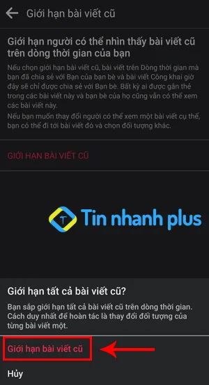 giới hạn bài viết cũ