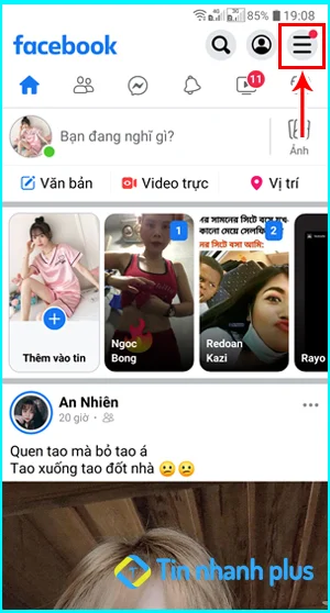 cách bật giao diện tối trên facebook lite