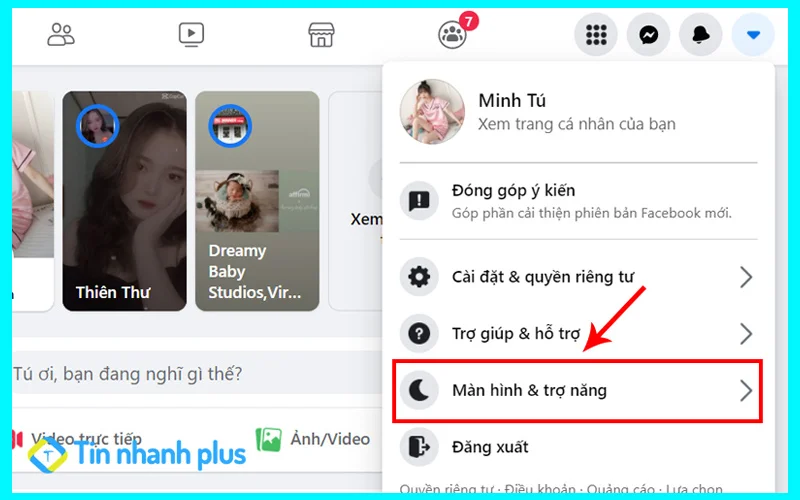 cách bật facebook dark mode trên máy tính
