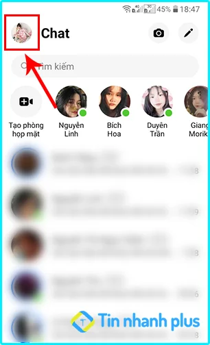 bật thông báo ứng dụng của messenger