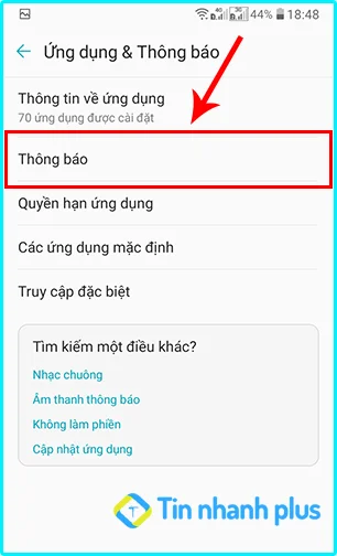 hướng dẫn bật thông báo messenger trên điện thoại