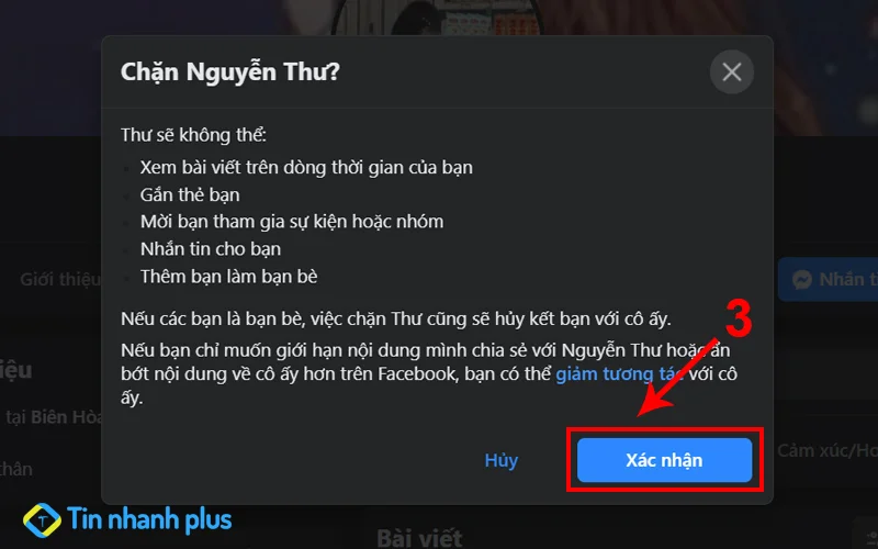 hướng dẫn cách chặn Facebook người khác trên máy tính