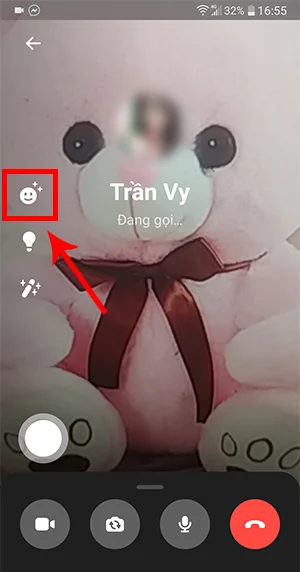 cách chỉnh hiệu ứng khi gọi video messenger