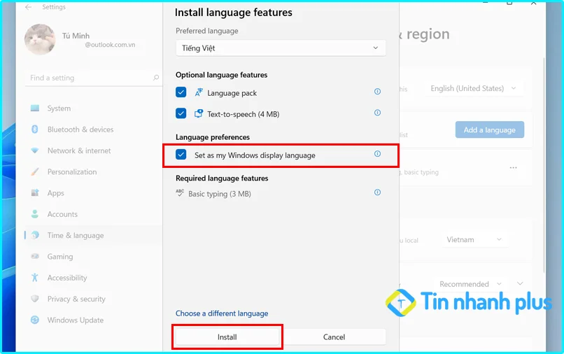 cách chuyển ngôn ngữ trên máy tính win
