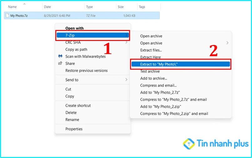 cách giải nén ảnh trên máy tính