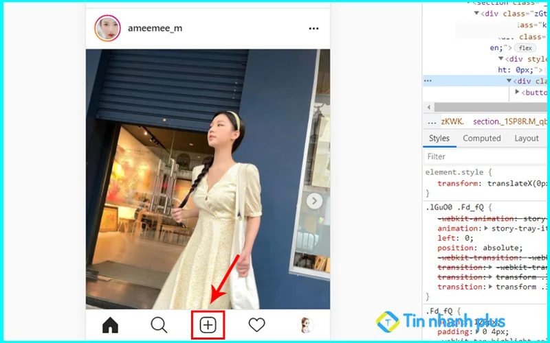 cách để tải ảnh lên instagram bằng máy tính
