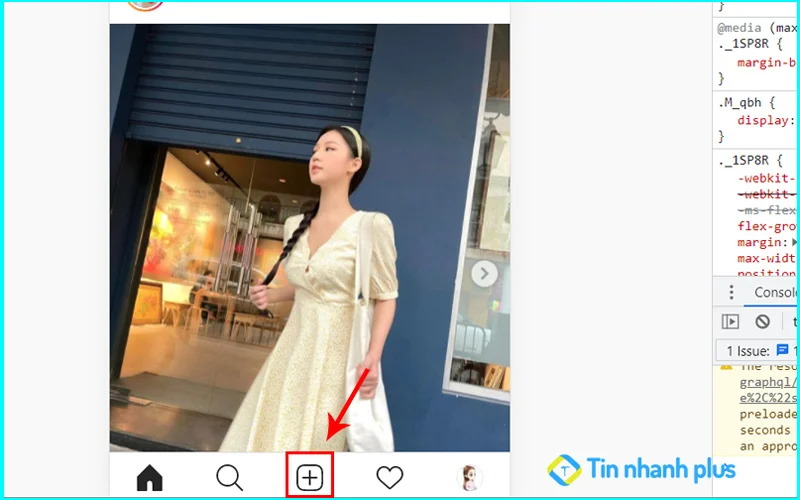 tải ảnh lên instagram bằng chrome