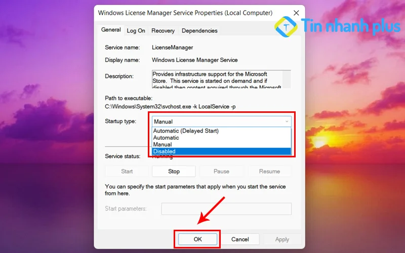vô hiệu hóa services windows để sửa lỗi your windows license will expire soon win 10
