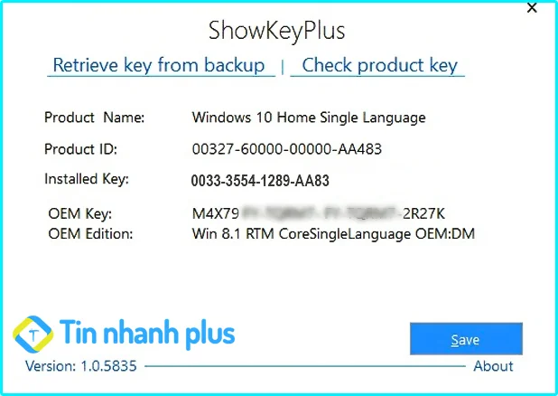 phần mềm Show Key Plus